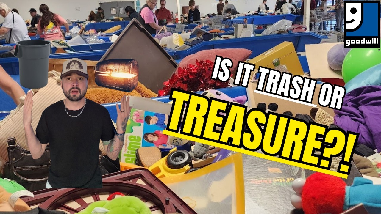 🔍🗑️ Bin Diving at Goodwill Bins: Treasure or Trash?! | Come Thrifting With Me!