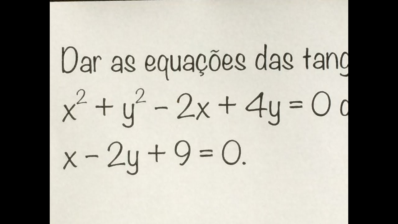 MFUNA | GACEXTRA - As retas TANGENTES a uma circunferência dada