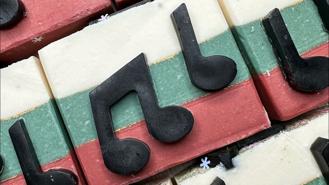 Making Of CHRISTMAS CAROLS Soap Cold Process 🎶 | Luna Fae Creations