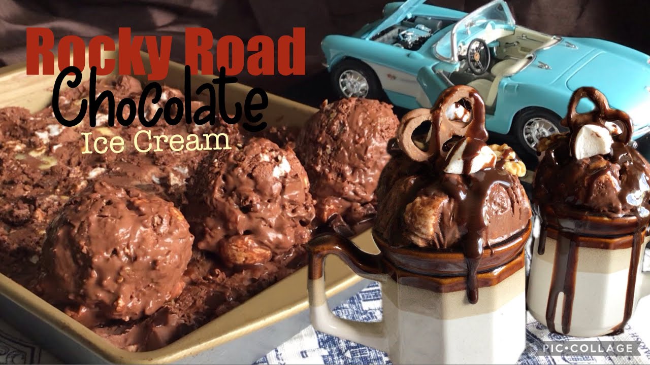 EXTRAORDINARY CHOCOLATE ICE CREAM_ROCKY ROAD OVERLOAD_HOW TO MAKE IT AT HOME