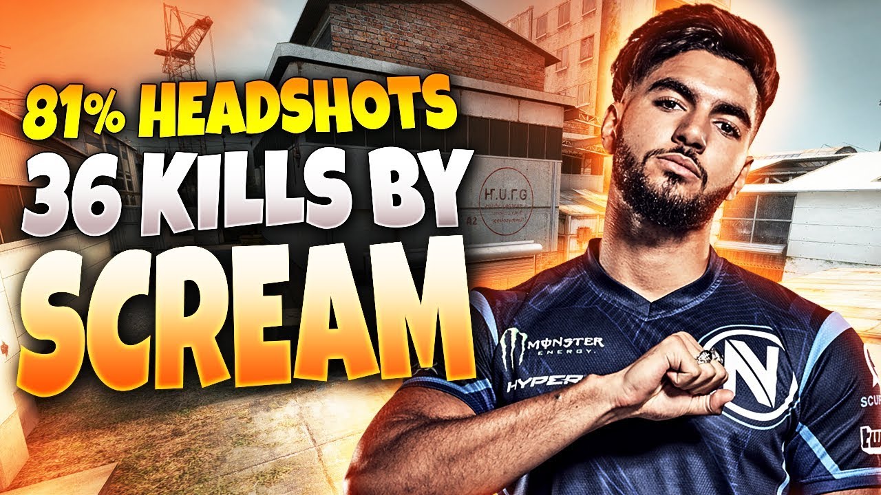 CS:GO - ScreaM 36 frags (81% Headshots) on Cache @ FACEIT