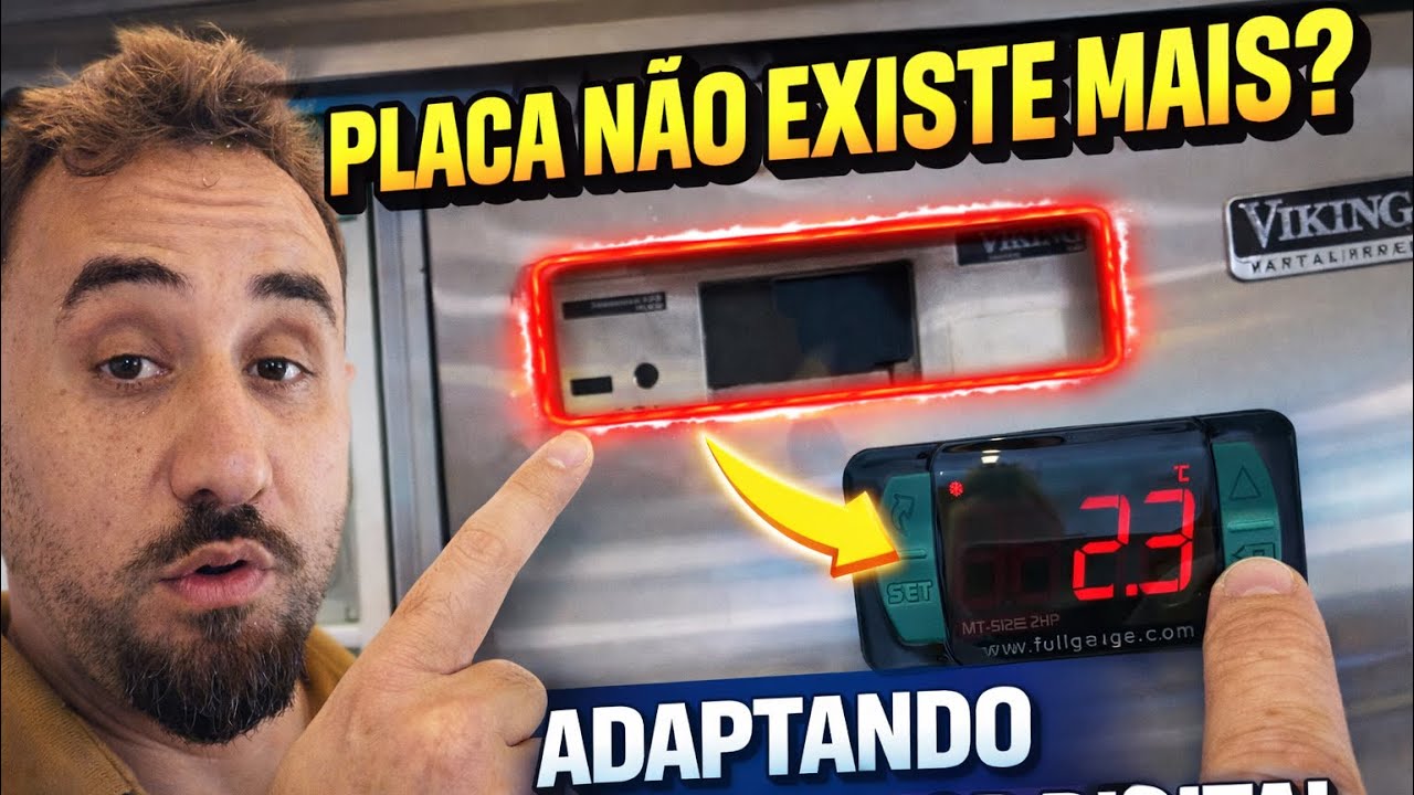 Geladeira viking não gela / placa queimada qual a solução ? ✅