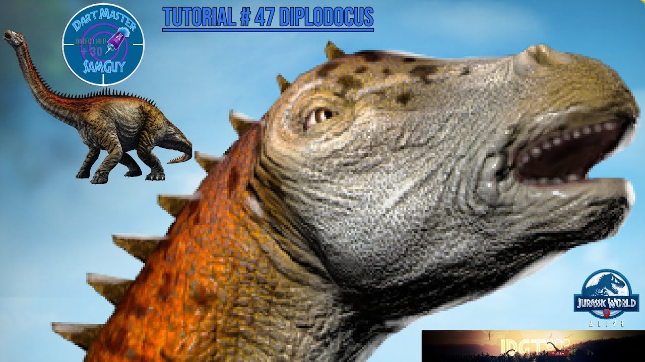 DIPLODOCUS!! 🎯 DART BETTER with SAMGUY! ~ Jurassic World Alive #shorts