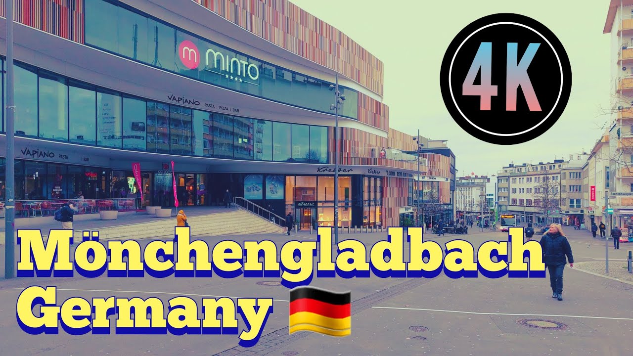 Mönchengladbach , Germany/Walking Tour in Mönchengladbach  in Deutschland 4k