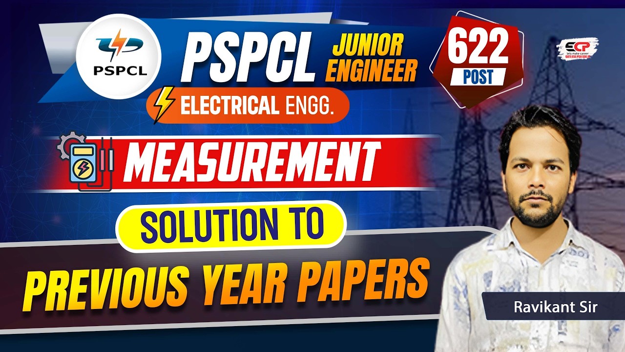 Measurement, solution to PYQ PSPCL JE Electrical Exam Preparation 2026