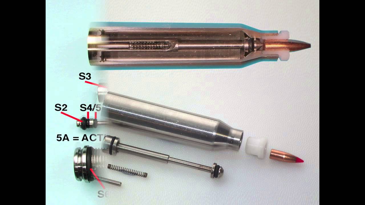 .338 Lupra Magnum Air Rifle. Inspired by 'Accuracy International' rifles.