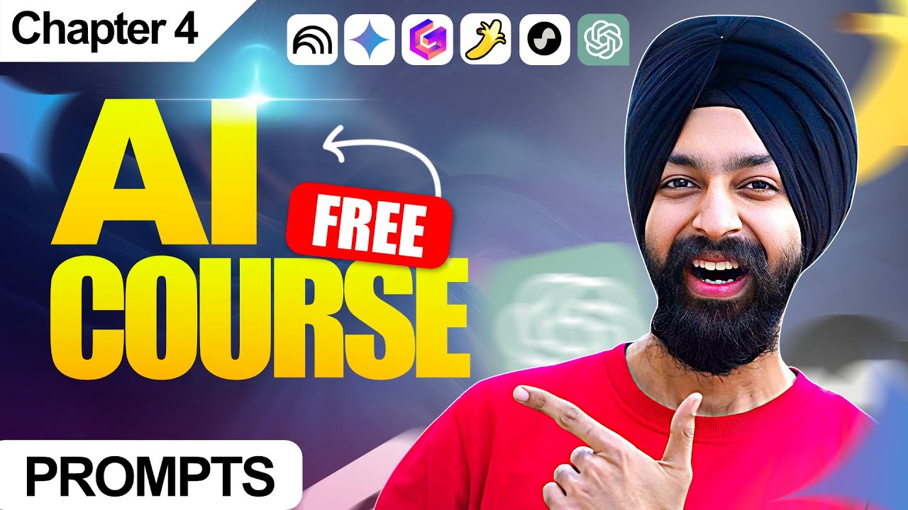 Free AI COURSE for Beginners &ndash; Class 4 - PROMPTS - Explained Easy #course #ai