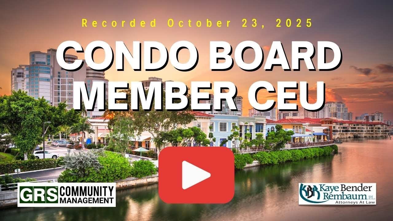 2025 Condo Board Member CEU