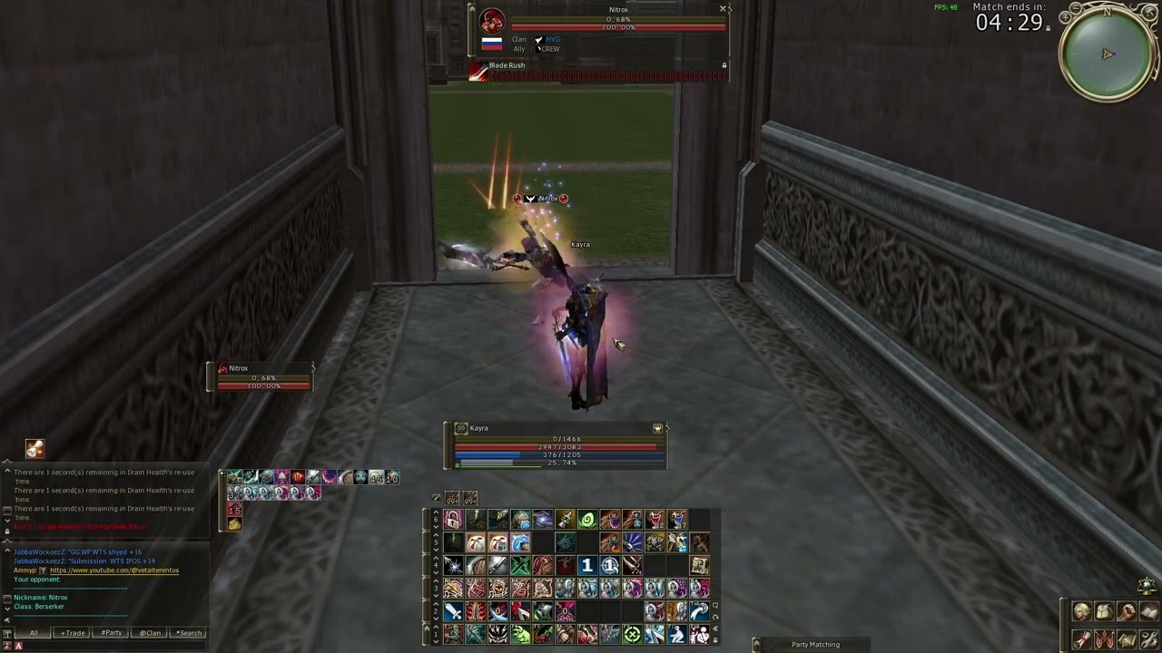 Aprendendo a jogar de Blade Dancer - PVP Olympiad Scryde X
