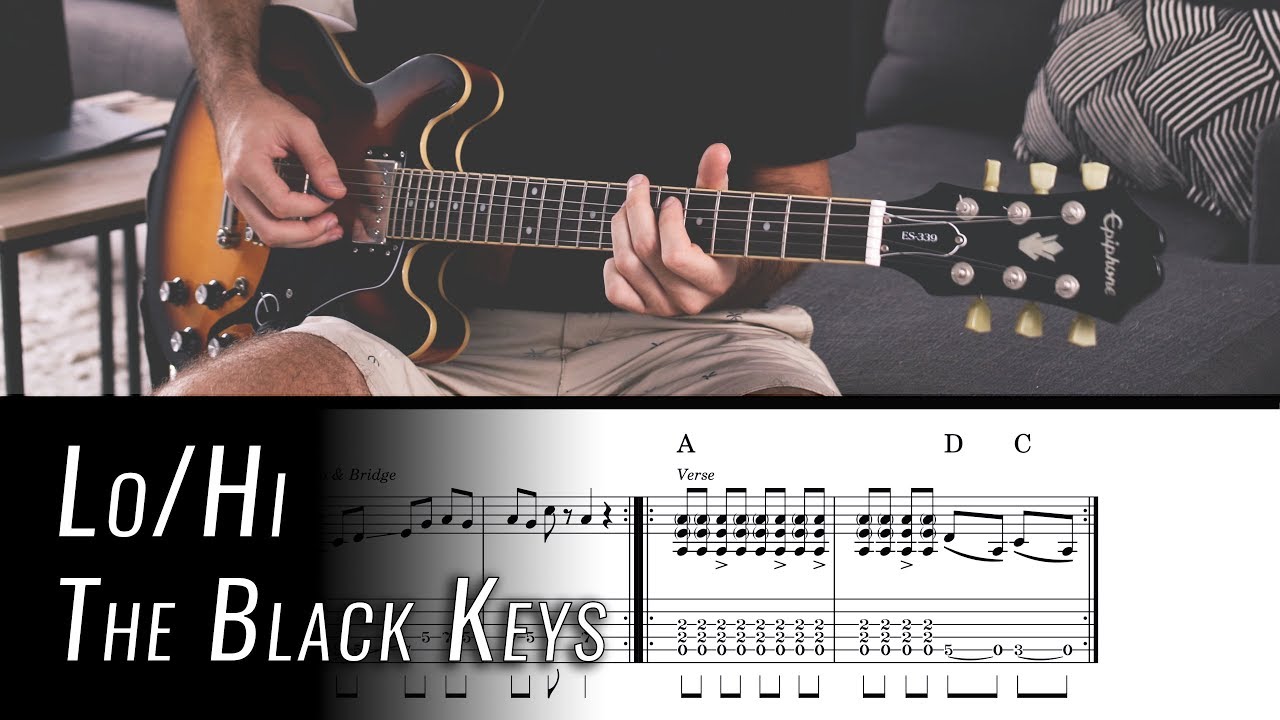 Lo/Hi Easy Guitar Tutorial | The Black Keys | w/ Chords and Tab