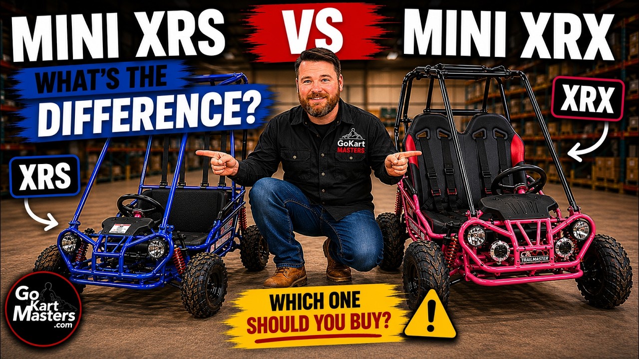 TrailMaster Mini XRS против MINI XRX: есть ли разница? СМОТРИТЕ, ПРЕЖДЕ ЧЕМ ПОКУПАТЬ: GOKARTMASTE...