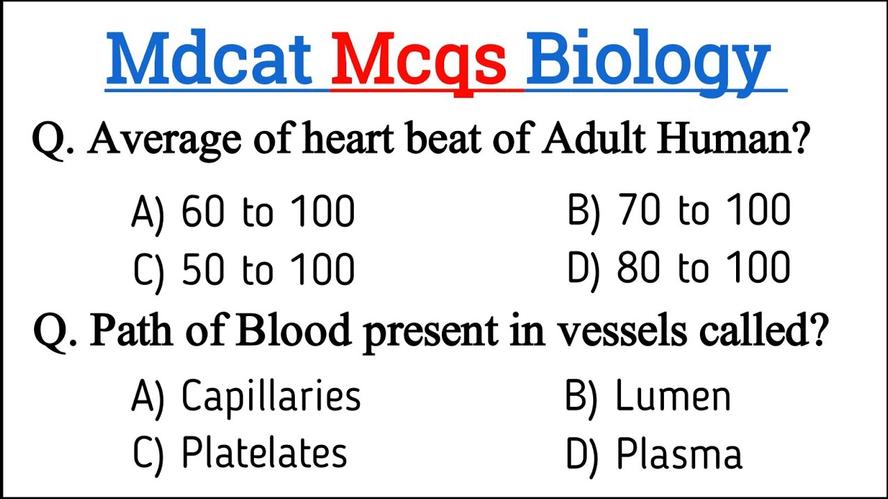 Mdcat mcqs biology | Mdcat mcqs with answers | Mdcat 2023 | Part-1