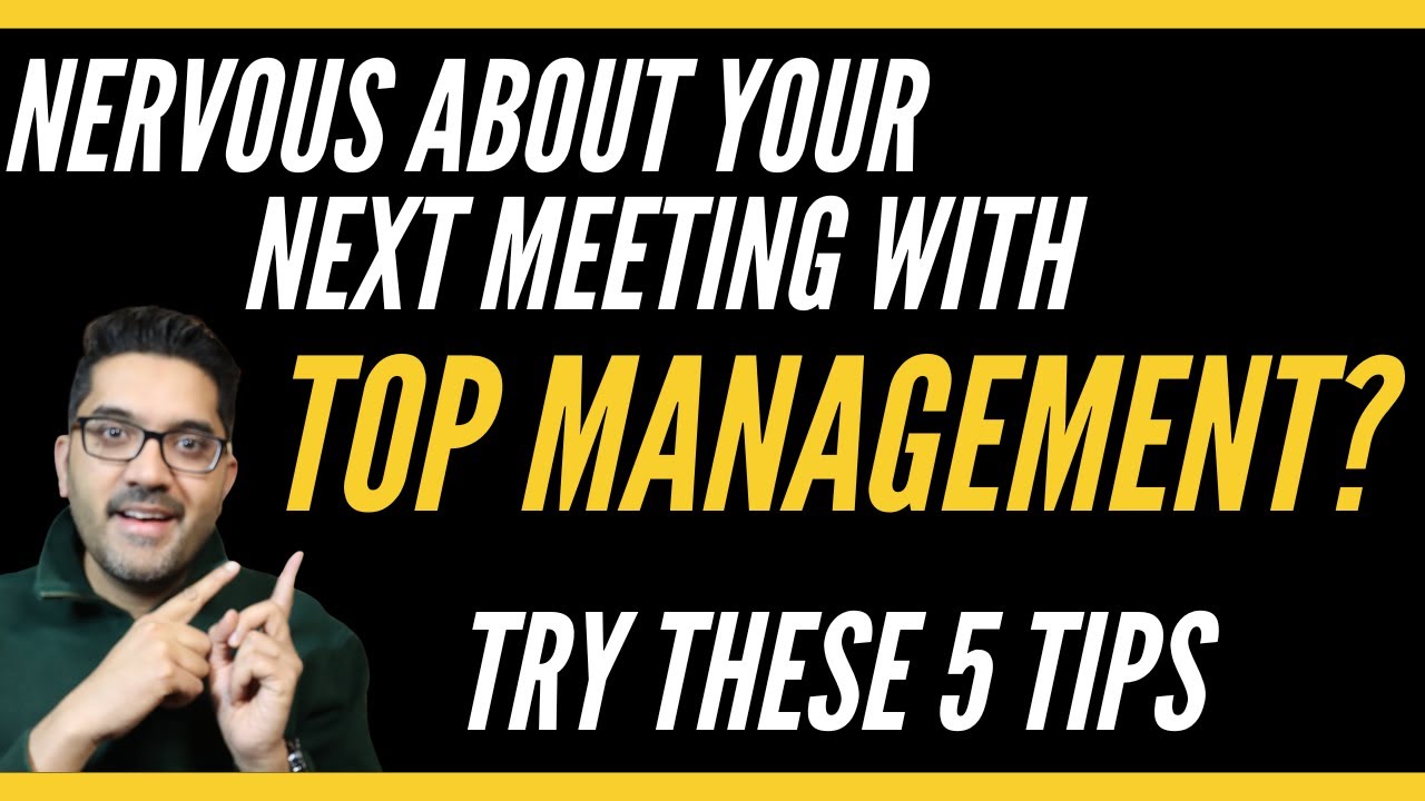 How to prepare for your next meeting with Top Management?