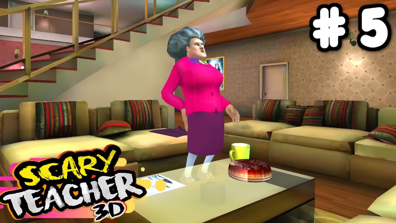 Pin Attack 😱 | Scary Teacher 3D Level #5 Gameplay