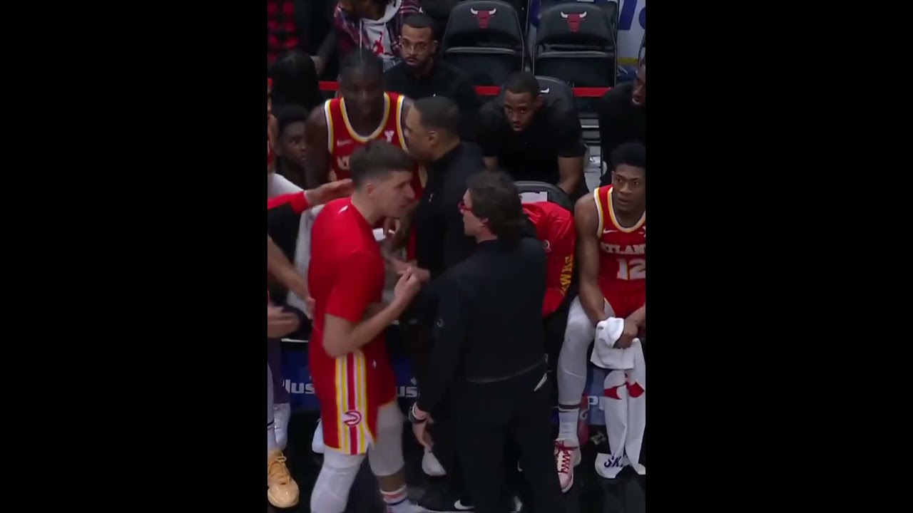 What happened between Bogi and coach?!? #NBA #atlanta #Hawks #bogdanovic