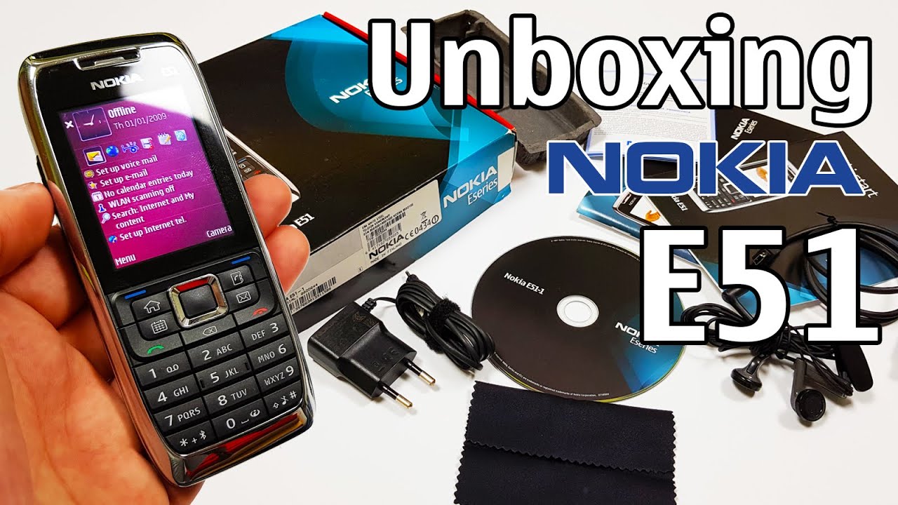 Nokia E51 Unboxing 4K with all original accessories RM-244 Eseries review