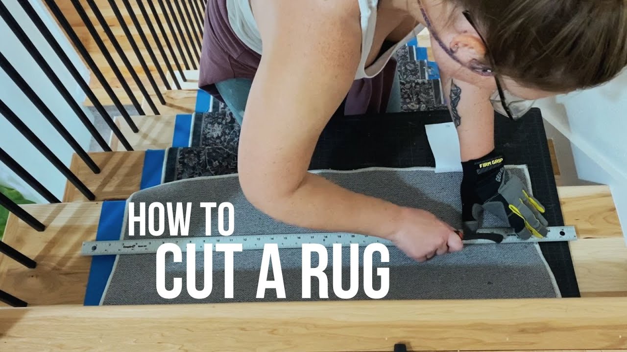 How To Cut a Rug - Affordable Stair Runner
