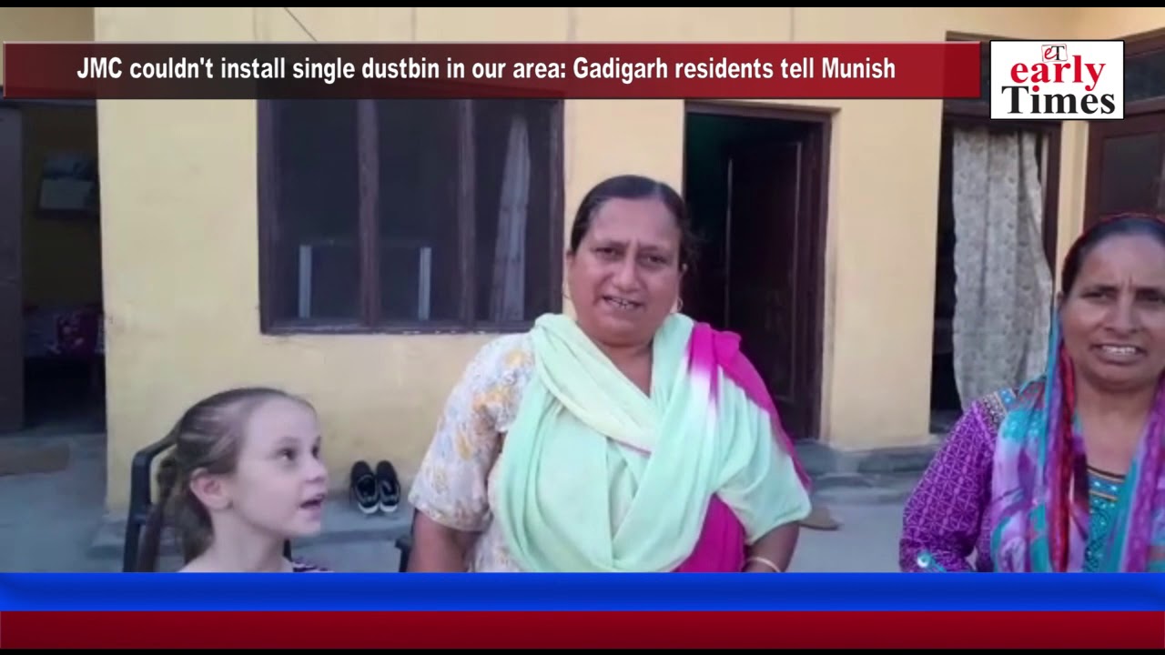 #JMC couldn&rsquo;t install single dustbin in our area Gadigarh residents tell Munish