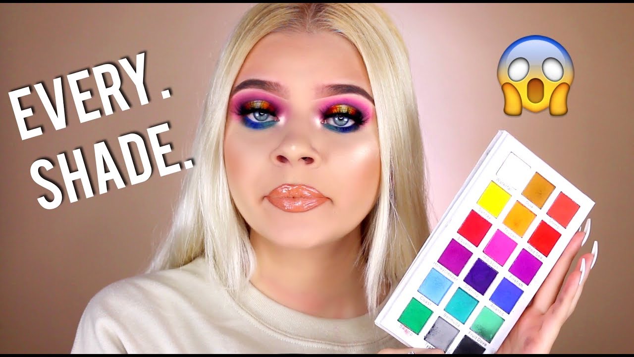 ONE PALETTE MAKEUP CHALLENGE! | Tina Halada