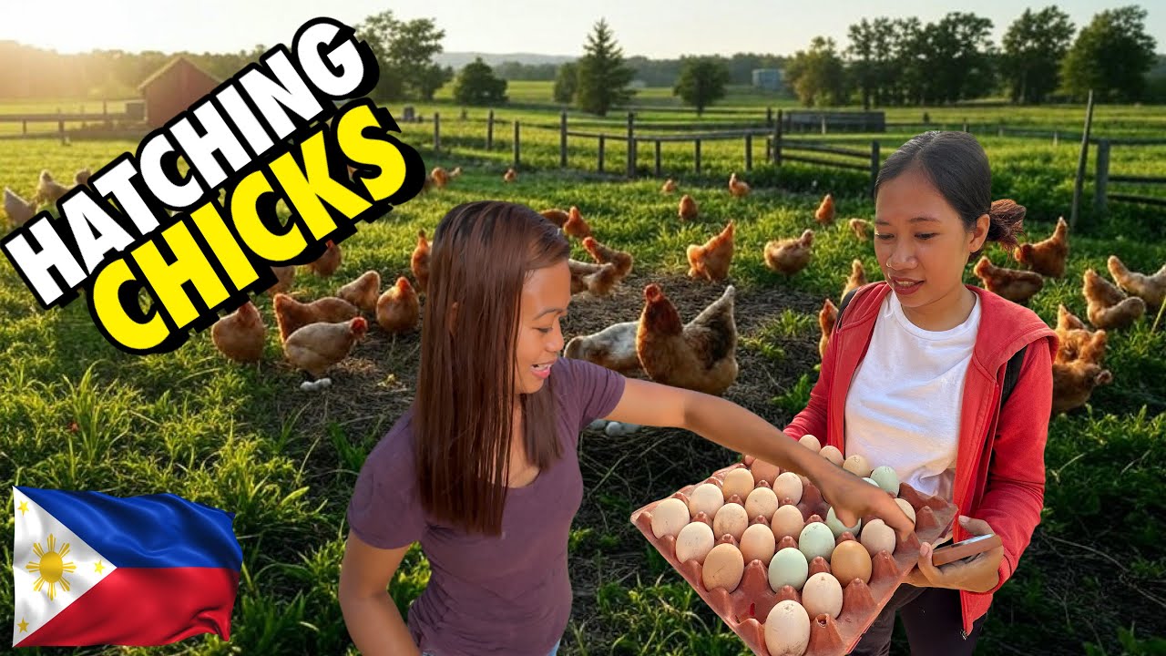 Filipina and American Buy Hatching Eggs, Motovlog, Philippines Province Home Construction