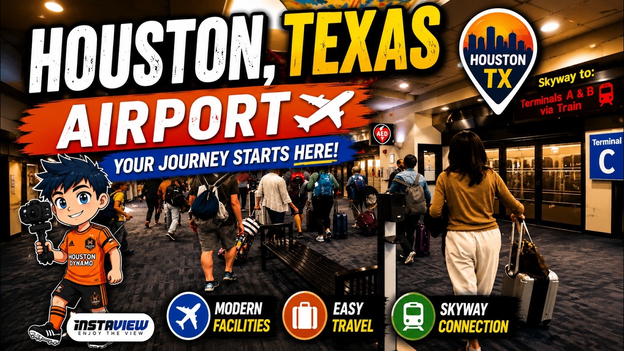 First-Person Tour of Houston International Airport (IAH)