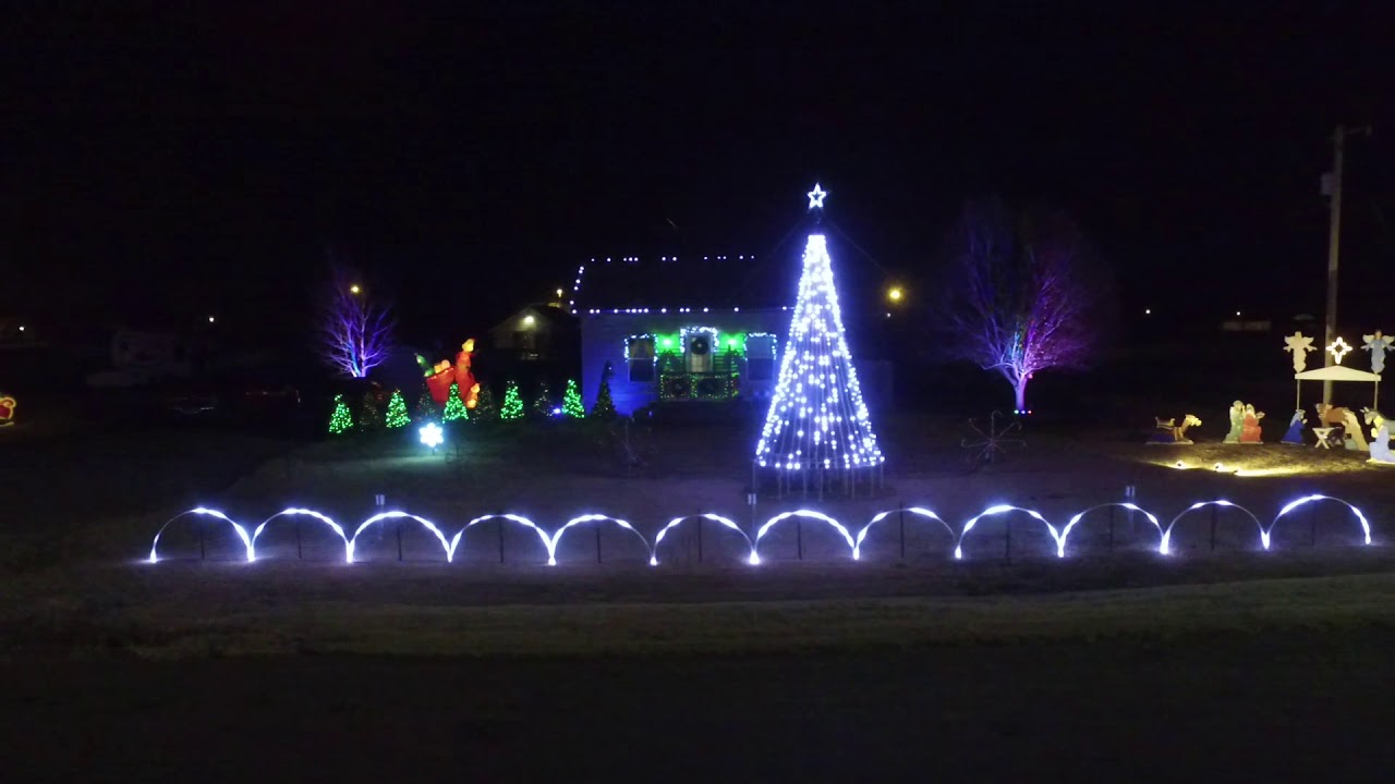 Christmas 2017 - Believe - Christmas Lights - Drone