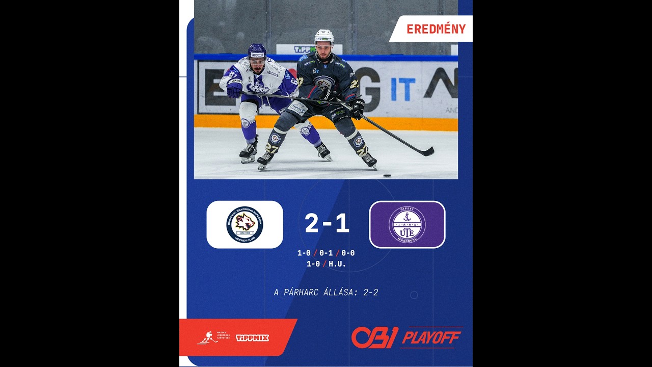 Gólösszefoglaló - OBI 73 - Budapest Jégkorong Akadémia HC - UTE 2-1 20260222