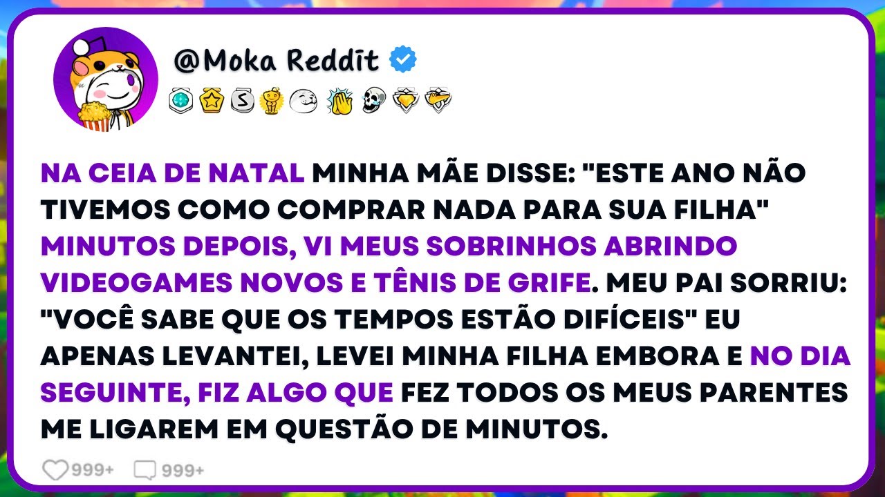Na Ceia De Natal,Minha Mãe Disse: 
