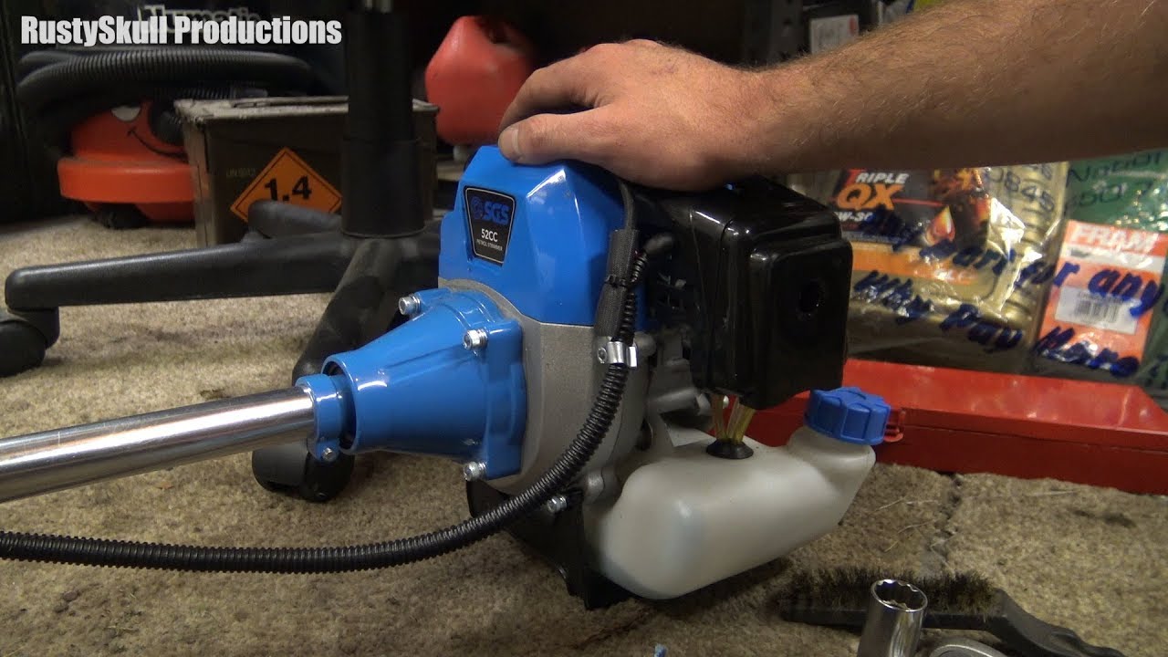 Strimmer Engine Maintenance Basic Steps - RustySkull Productions