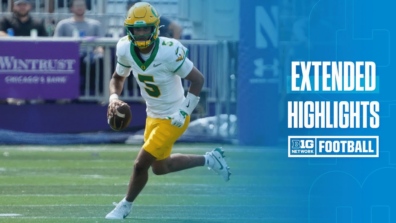 Oregon at Northwestern | EXTENDED HIGHLIGHTS | Big Ten Football | 09/13/2025