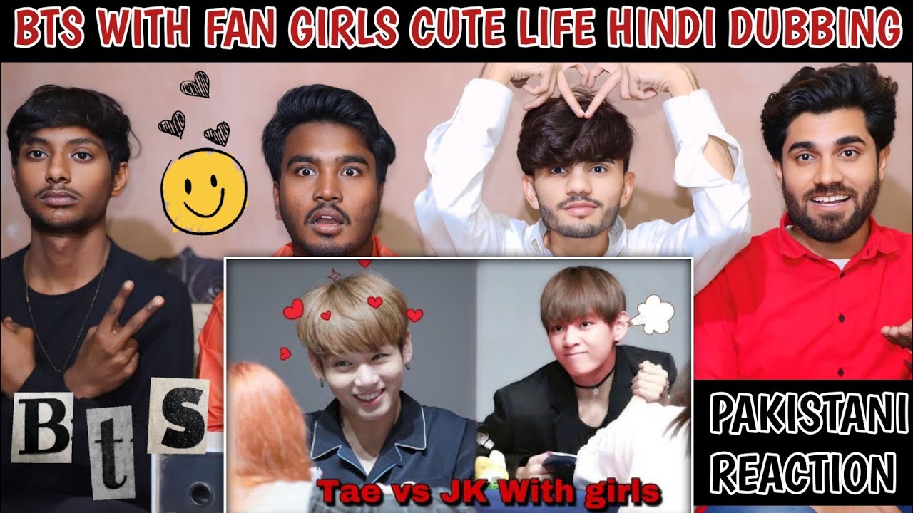 Bts With Fan Girls Cute Life Hindi Dubbing - Pakistani Reaction - Usman Rajpoot