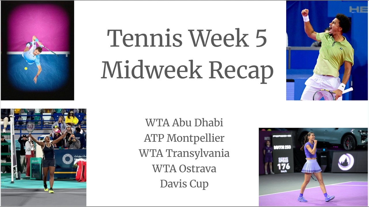WTA Abu Dhabi, Davis Cup, ATP Montpellier and More: Midweek Recap