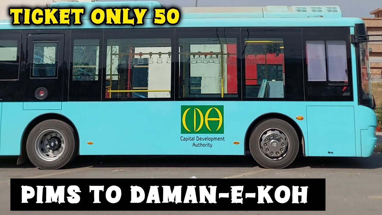 Electric Bus Service in Islamabad | PIMS to Daman e Koh | Only in 50 Rupees
