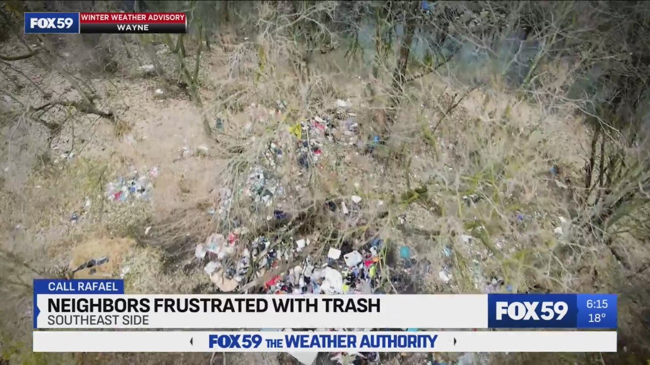 Residents frustrated with trash on Indy's southeast side