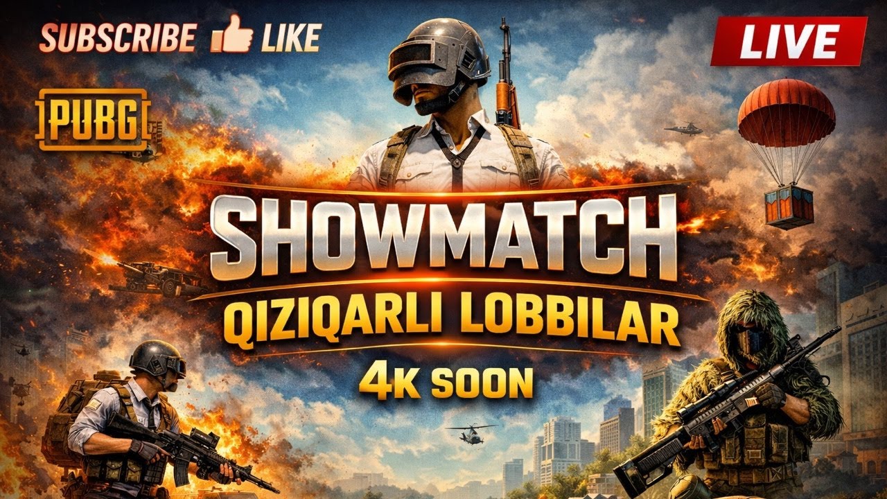 PUBG MOBILE UC LIK LOBBILAR QILAMIZ OBUNACHILAR BILAN😁