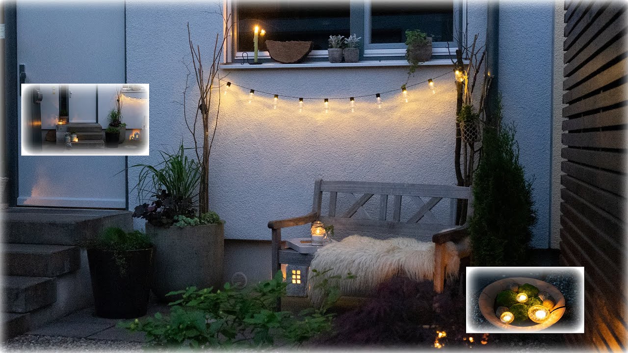 Dekoidee für Vorgarten, Balkon, Terrasse | Blumen und Dekoration