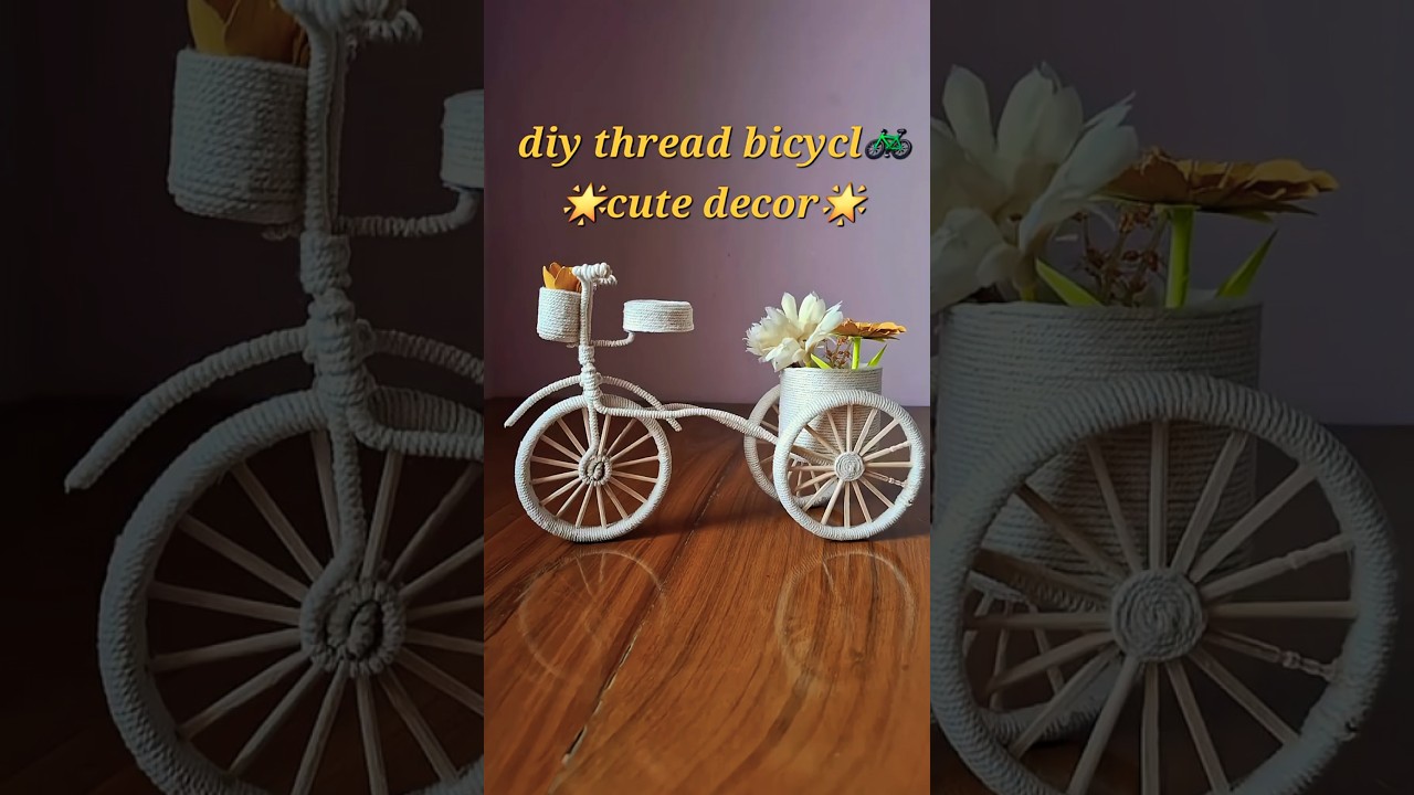 ✨️diy bicycle craft 🚲✨️ #tutorial #shorts #viral #trending #youtubeshorts #ytshorts #craft #art