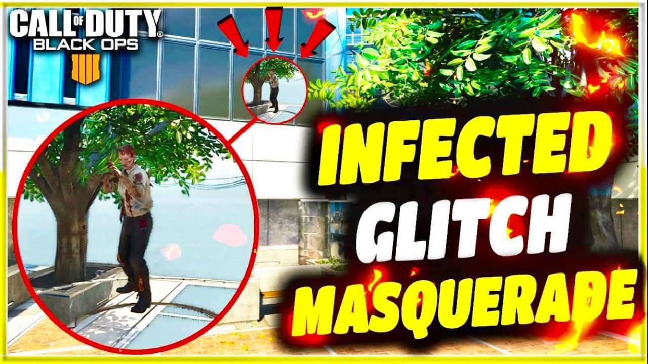 COD BO4 GLITCHES *BEST* INFECTED GODMODE HIDING SPOT GLITCH ON MASQUERADE (BO4 INFECTED GLITCHES)