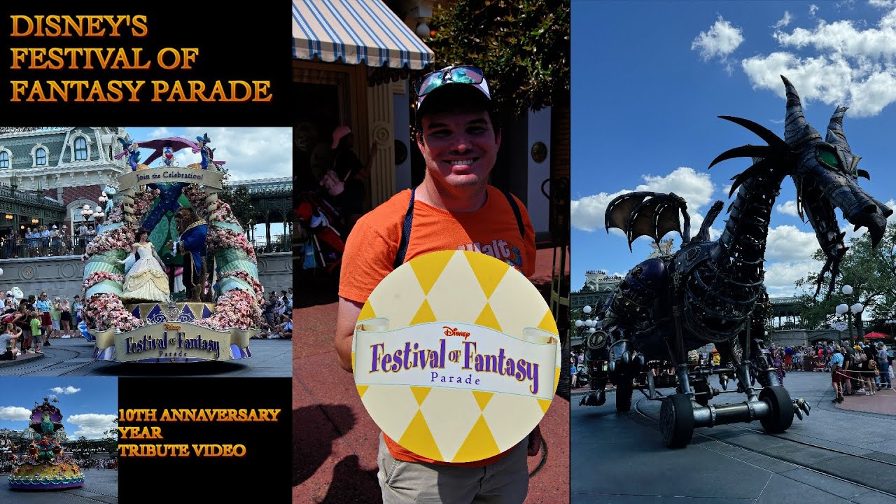Disney's Festival of Fantasy Parade  10th Annaversary full Expireance