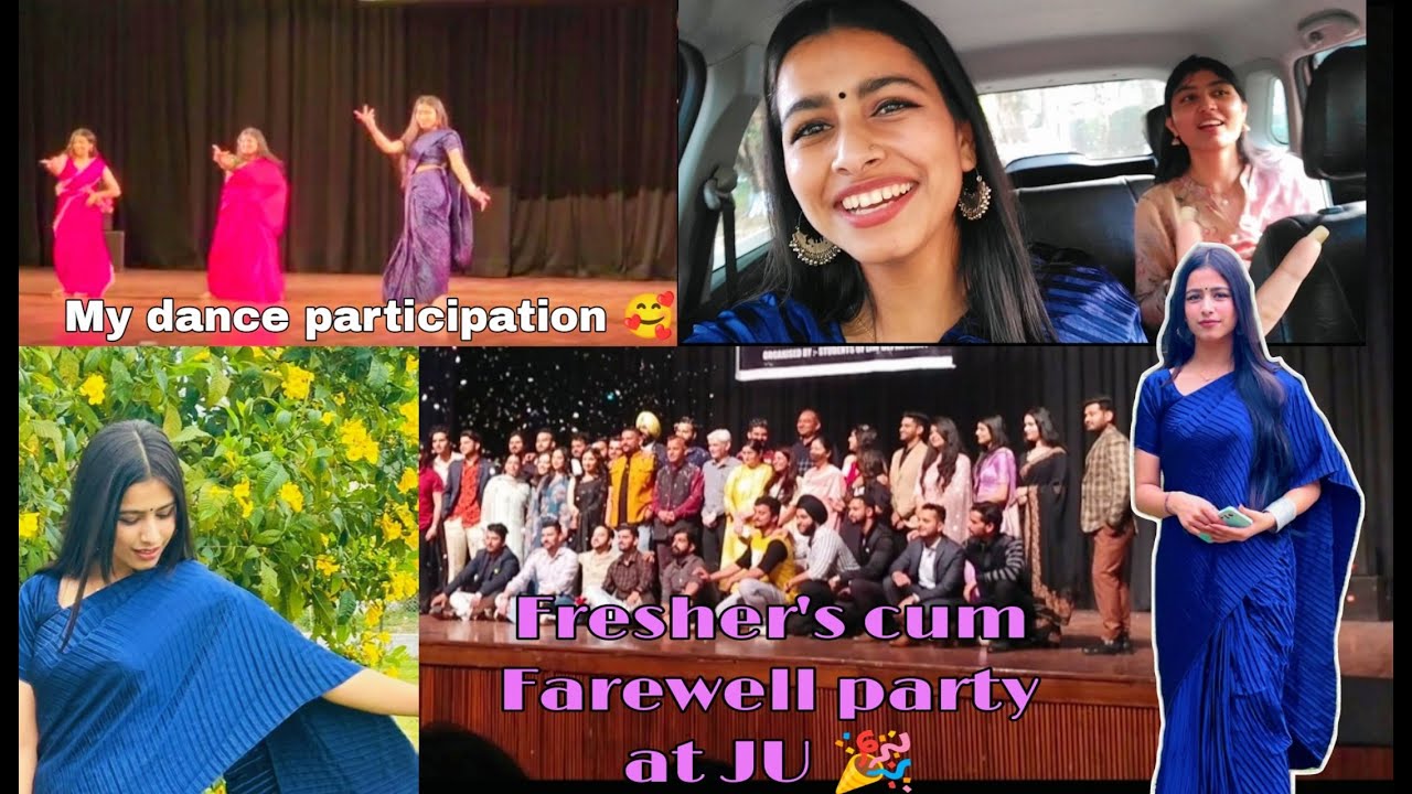 Farewell performance at Jammu University 🎉|| Vlog 71||Akanksha chib|| farewell vlog ||fresher's 2023