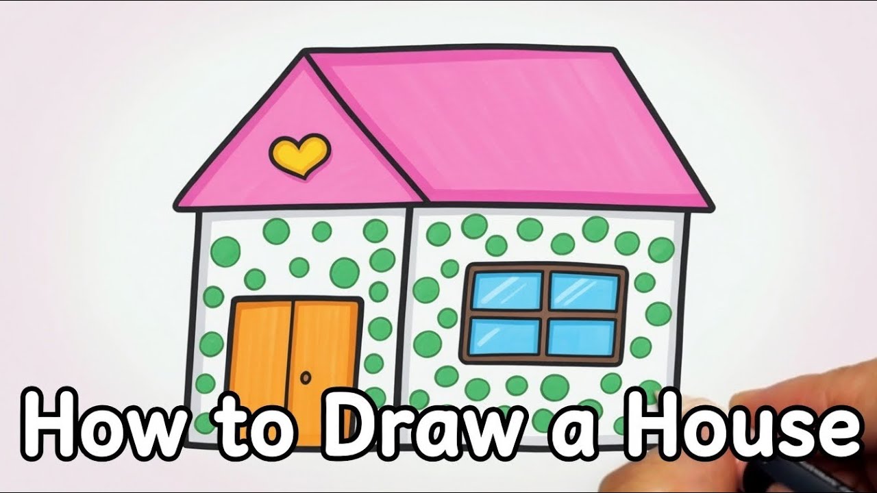 How to Draw a Cute House – Super Easy & Fun! 🏠✨