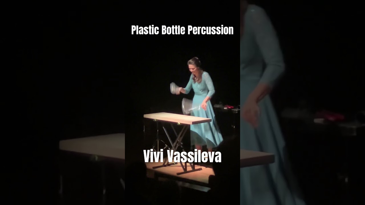 Plastic Bottle Percussion Vivi Vassileva #music #drums