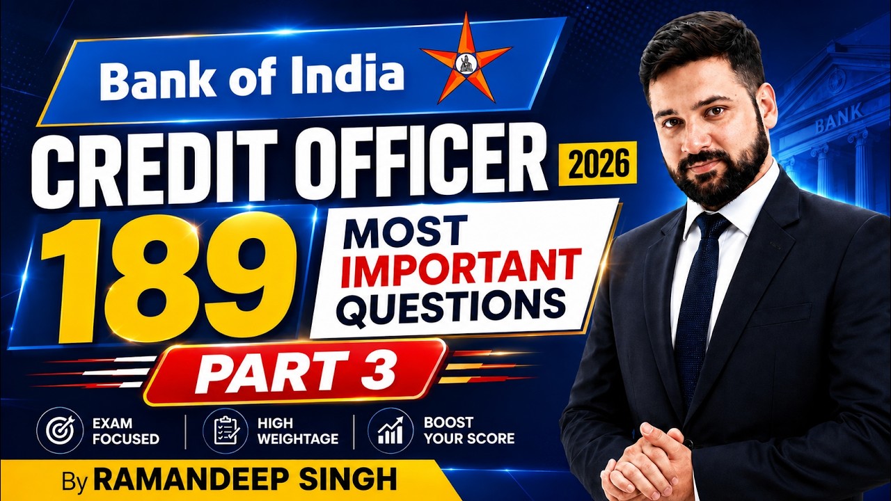 Bank of India Credit Officer 2026, часть 3 | Самые важные вопросы | Scale II, III и IV