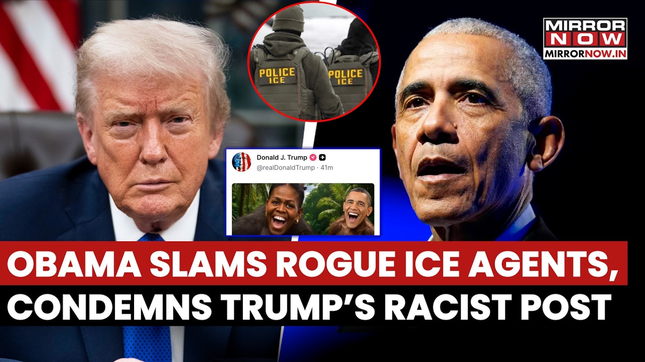 Obama Slams Trump’s ICE ‘Rogue Behaviour,’ Condemns Racist ‘Ape’ Video In Rare Political Critique