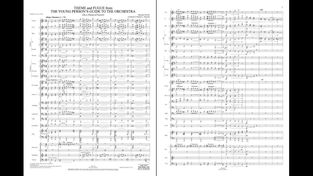 Theme and Fugue from The Young Person's Guide to the Orchestra by Britten/arr. Saucedo