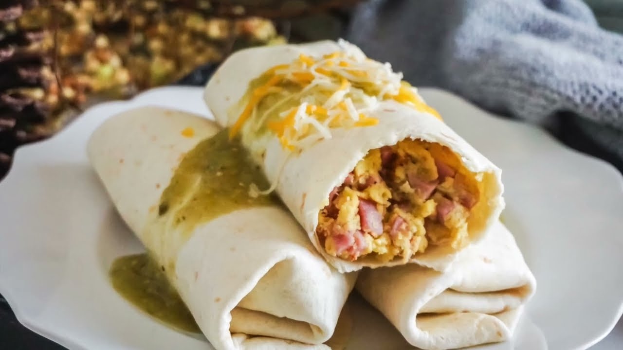 Ham & Cheese Burritos