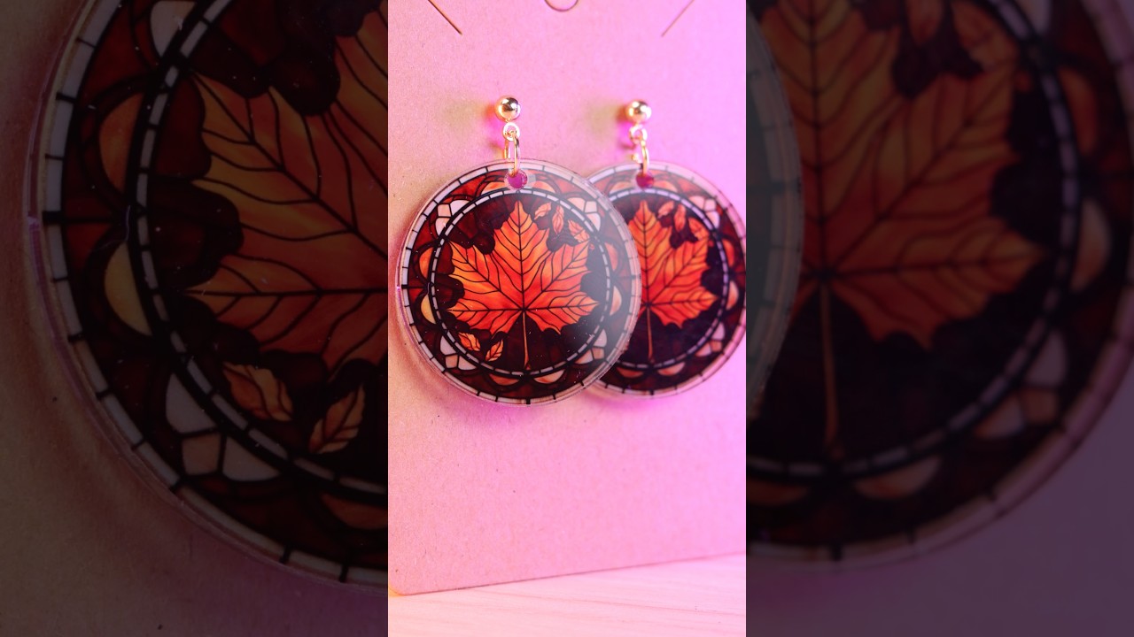 OneLaser XRF 🔥 From Acrylic Sheet to Stained Glass Earrings + UV Print