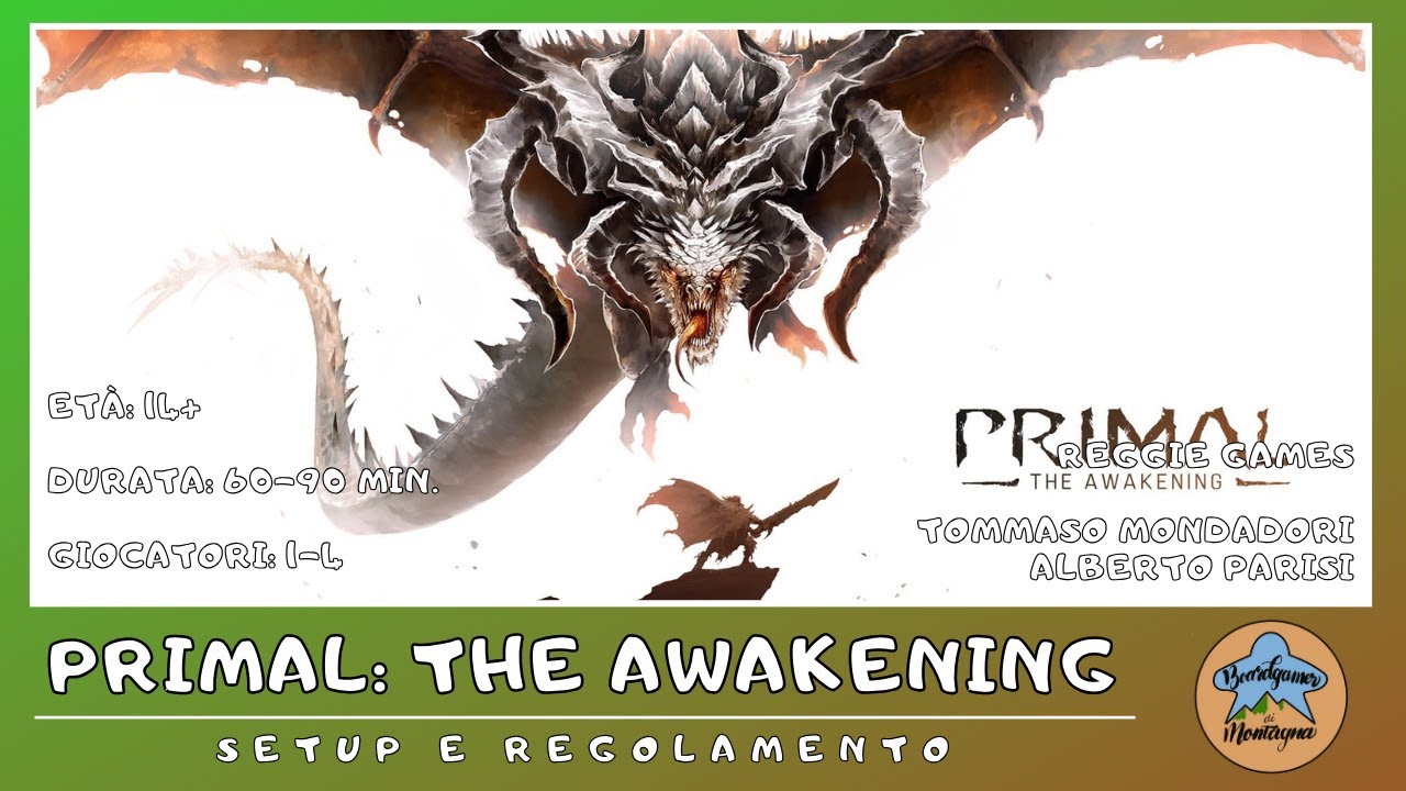 Primal: the Awakening - setup e regolamento in italiano (tutorial) BORD GAME KICKSTARTER