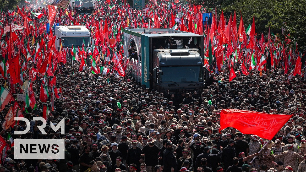 Tehran Flooded With Mourners During Ayatollah Ali Khamenei's Funeral Procession | DRM News | AQ1C