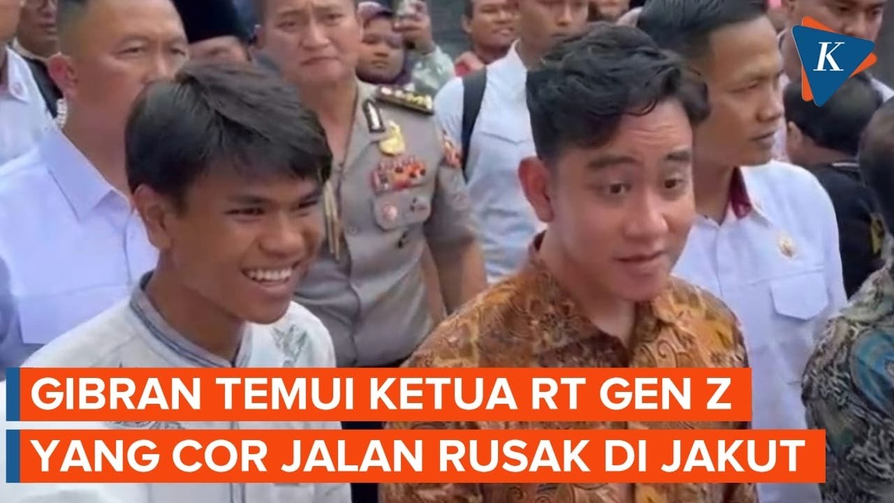 Wapres Gibran Cek Hasil Pengecoran Jalan Ketua RT Gen Z